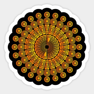 Coloring Mandala Sticker